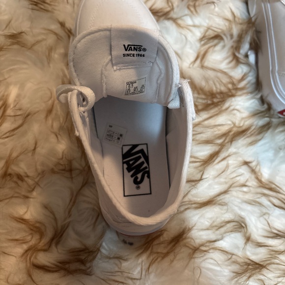 Vans Sk8-Hi Stacked Platform Canvas True White Sneakers Women New - Picture 3 of 5